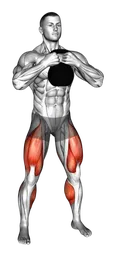 Squat goblet mobilità con kettlebell