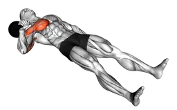 Distensioni a terra a un braccio con kettlebell