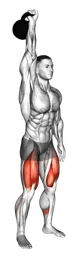 Squat overhead a un braccio con kettlebell