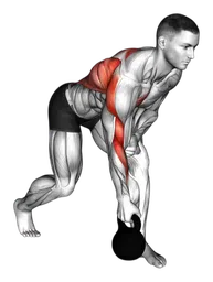 Rematore a un braccio con kettlebell