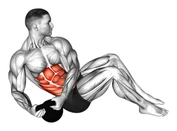 Russian twist con kettlebell