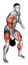 Clean e push press a un braccio con kettlebell