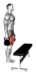 Step-up con kettlebell (variante 2)