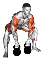 Stacco sumo con high pull con kettlebell
