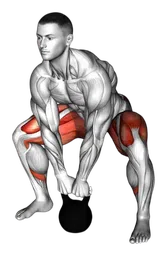 Stacco sumo con kettlebell