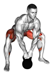 Sumo squat con kettlebell (variante 2)