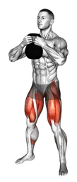 Sumo squat con kettlebell