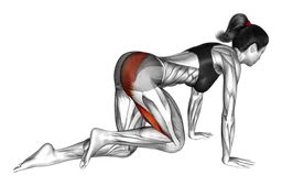 Glute press in ginocchio