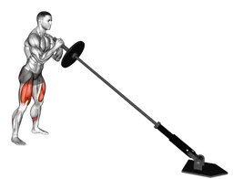 Front squat landmine