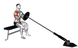 Shoulder press landmine da seduto
