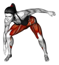 Squat tap con shuffle laterale