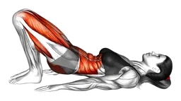 Glute bridge con estensione gamba