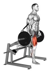 Bulgarian split squat alla macchina (carico a piastre)