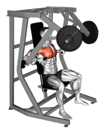 Chest press alla macchina (carico a piastre)