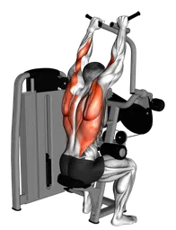 Lat pulldown incrociato alla macchina