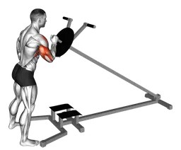 Shoulder press a un braccio alla macchina (carico a piastre)
