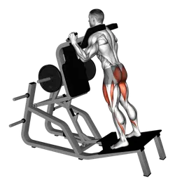Hack squat verticale inverso alla macchina