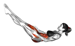 Raccolta alternata delle ginocchia da sdraiato
