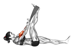 Curl bicipiti da sdraiato con asciugamano