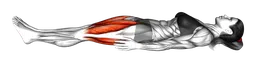 Ginocchio al petto da sdraiato