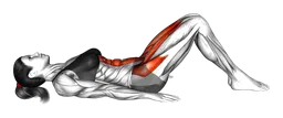 Estensione delle gambe da sdraiato