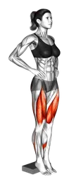 Squat stretto da deficit