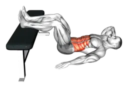 Crunch obliquo (variante 2)