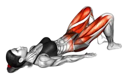 Glute bridge pulsante aperto