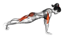 Push-up a gamba singola sollevata