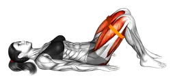 Glute bridge con elastico