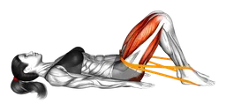 Hip thrust con elastico (variante 2)