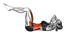 Reverse crunch (variante 2)