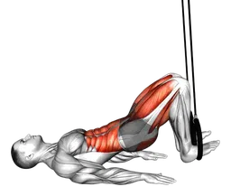 Curl inverso alternato agli anelli