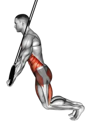 Plank inclinato agli anelli