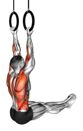 Chin-up con L-sit agli anelli