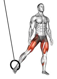 Squat laterale con anelli