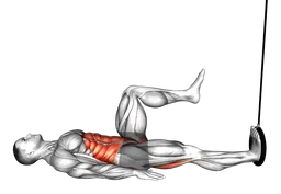 Leg curl a una gamba con anelli (variante 2)