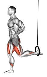 Split squat con anelli