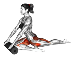 Roll pigeon stretch