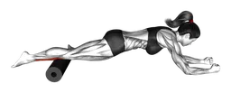 Roll tibiale anteriore (gamba singola) da sdraiato