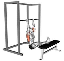 Chin-up da seduto (gambe sollevate)