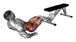 Rotazione gambe da seduto su panca