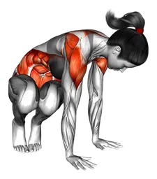 Posizione yoga del corvo laterale