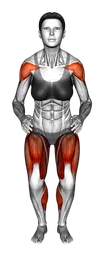 Squat con step laterale e alzate laterali delle braccia