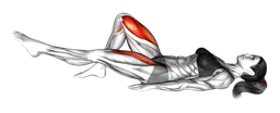 Mantenimento ponte glutei a una gamba tesa