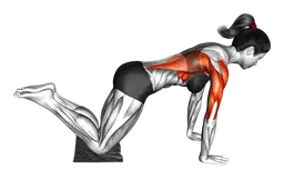 Pulldown a terra con asciugamano