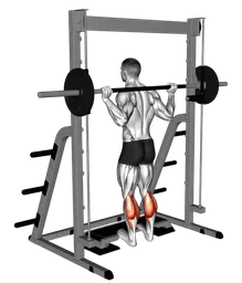Calf raise al multipower (variante 2)