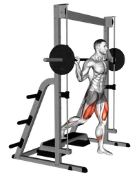 Split squat elevato al multipower
