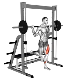 Split squat a una gamba al multipower