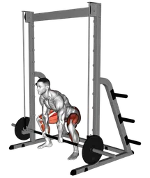 Sumo deadlift al multipower